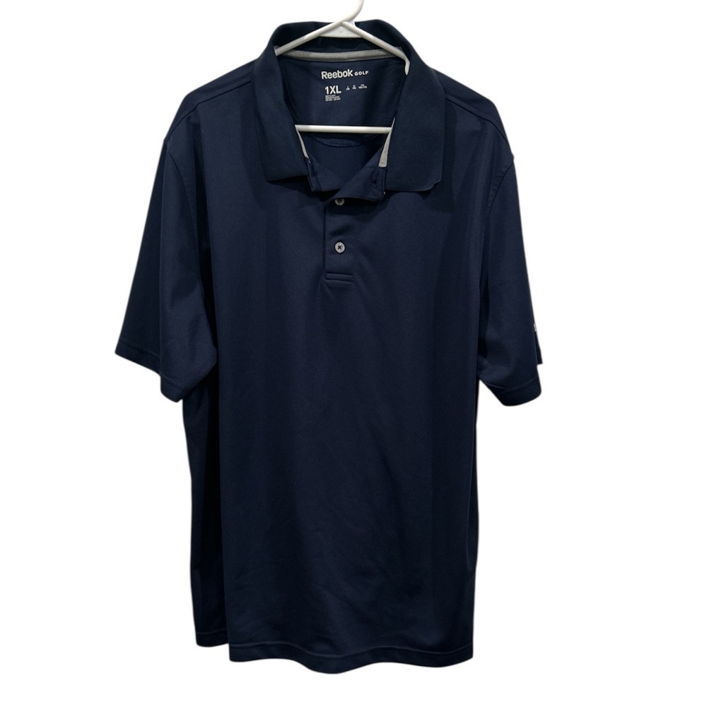Reebok Blue Polo Shirt Classic Casual Fit
